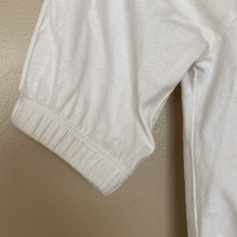 🌟Host Pick🌟Wilfred Aritzia Caila Off The Shoulder Puff Sleeve Cropped Shirt - Picture 4 of 6
